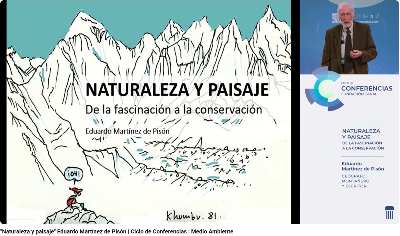 Te invito a escuchar y disfrutar la conferencia que impartió Eduardo Martínez de Pisón estos días  pasados  en la fundación canal